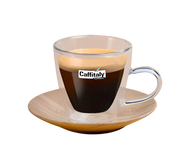 Tazzine Espresso con Piattino in Bamboo