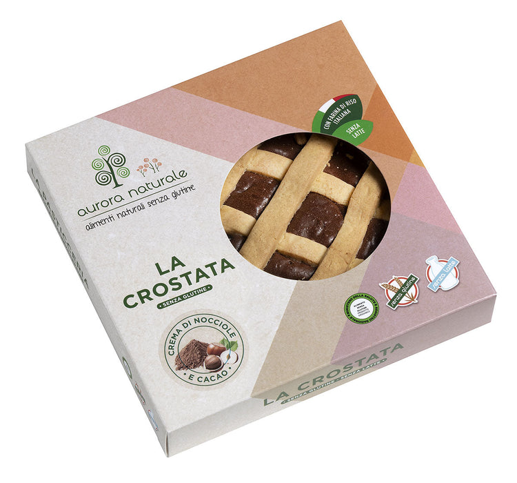 Crostata alla crema di Nocciola e Cacao - Senza Glutine e Senza Latte